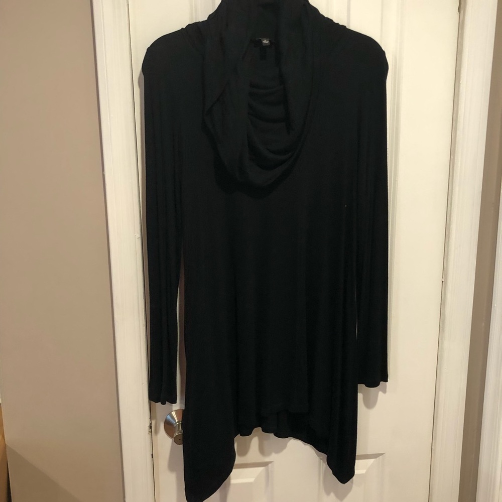 Cable and gauge M black cowl neck